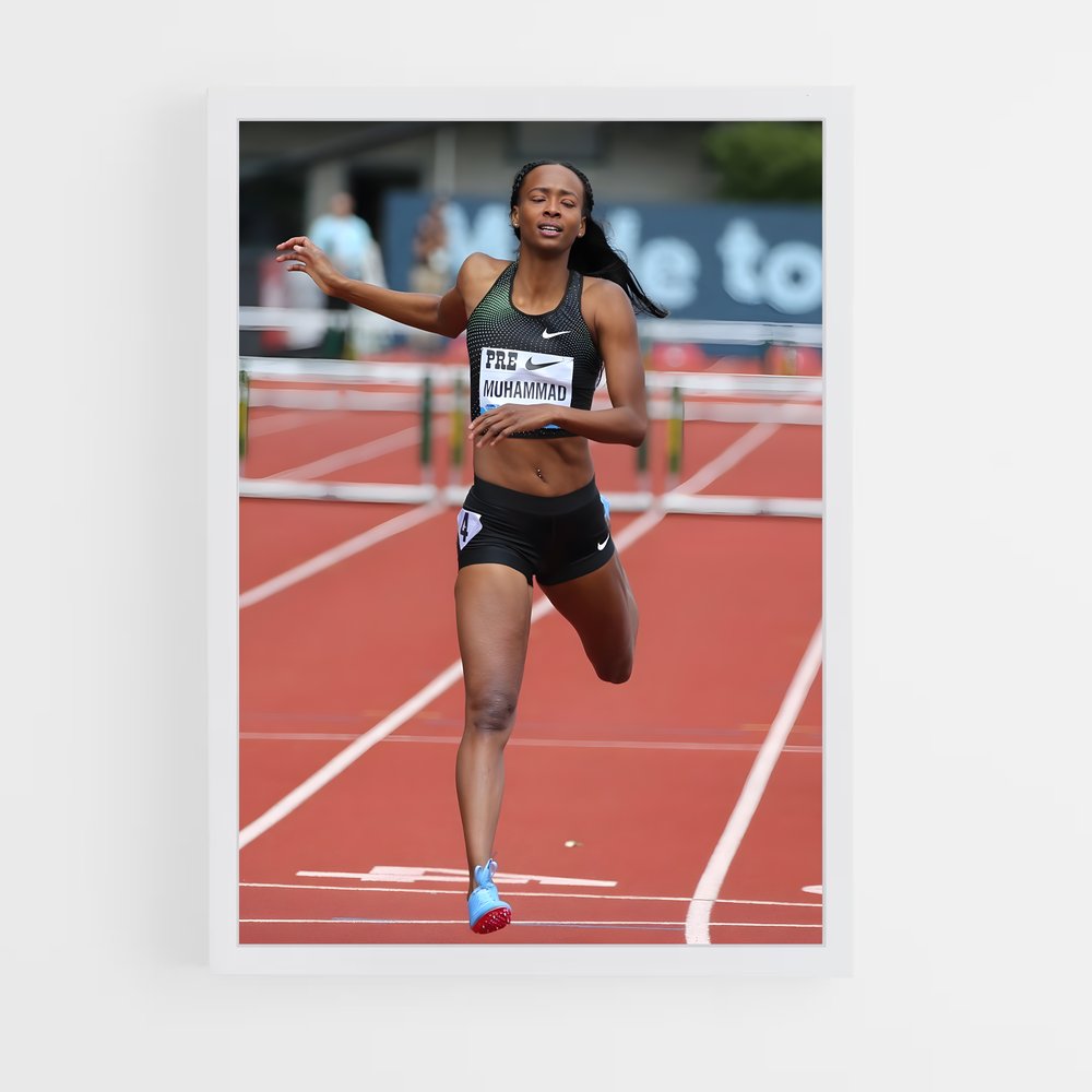 Poster Dalilah de muhammad – affiche Athlétisme (vue 3)